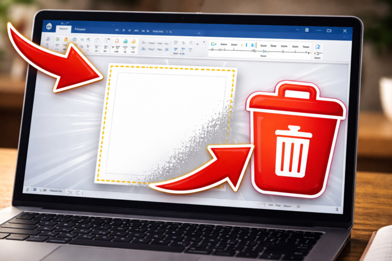 how to delete a page in word