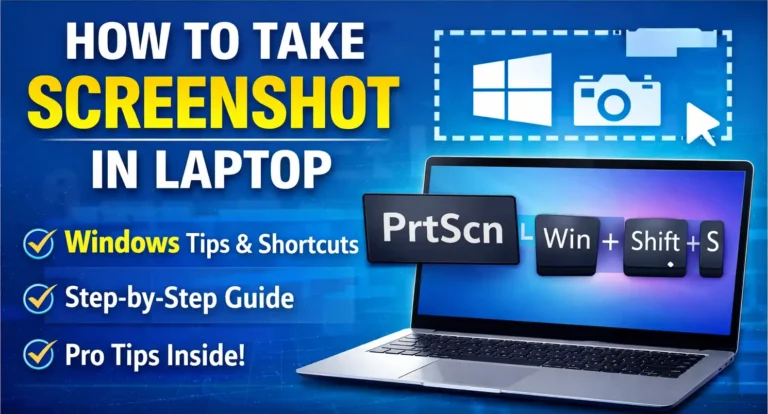 how to take screenshot in laptop