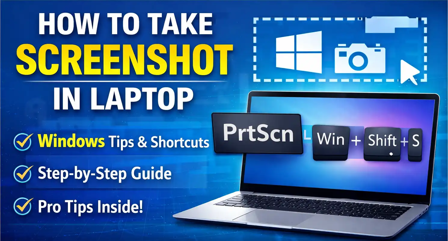 How to Take Screenshot in Laptop (Step-by-Step Guide 2026)